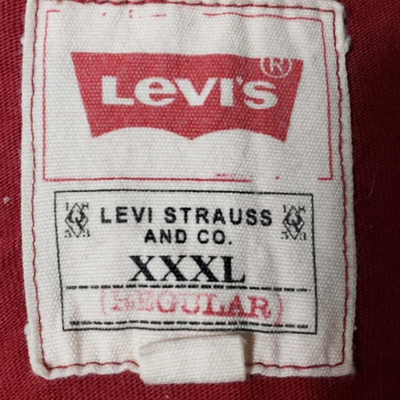 Levi's long sleeve burgandy soft long sleeve - Picture 5 of 5